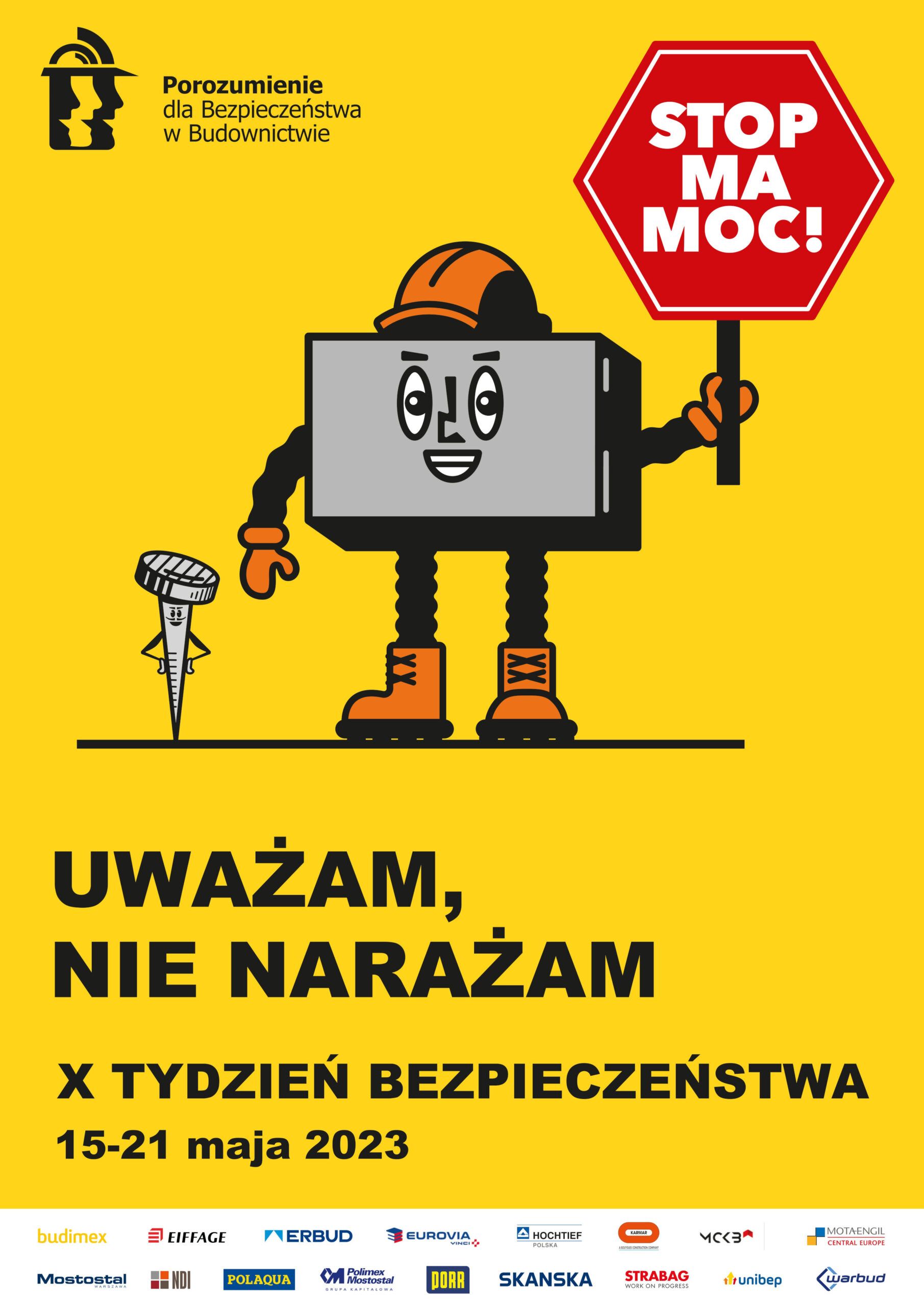 Plakat X tydzień bezpieczeństwa